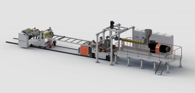 PLA Plastic Sheet Extrusion Machine PLA Blister Sheet Production Twin Screw Extruder 0