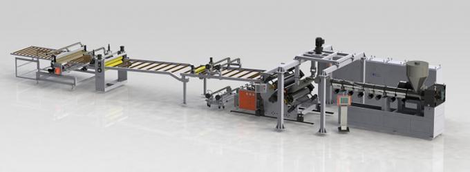 PP PE ABS PVDF Cabinet Board Extrusion Line 600kg/H 1000 - 2000mm Width 0