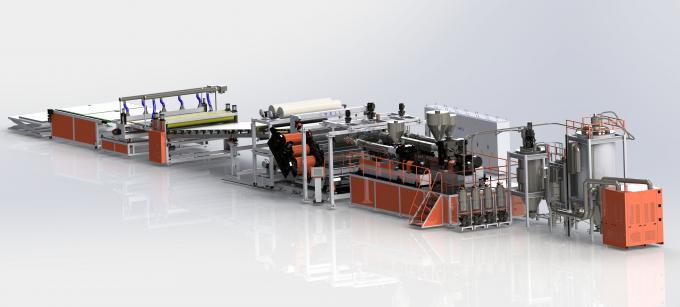 GPPS Sheet Extrusion Line GPPS Transparent Board Making Machine Long Life And High Output 0