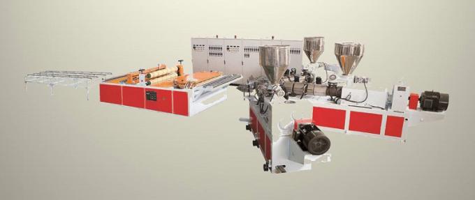 Synthetic Resin Glazed Tile PVC Roof Board Extrusion Line ASA Co Extrusion Machine 0