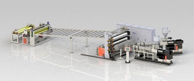 Rigid PVC Sheet Extrusion Machine Line PVC Board Production Line 550KG/H 0